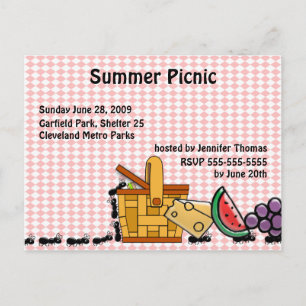 Picnic Thieves-inbjudan Inbjudan Vykort