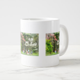 Picnic under Blommar Träd Jumbo Mugg