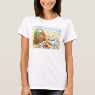 Picnic Watercolor Illustration, sommarplatta - Vib T Shirt