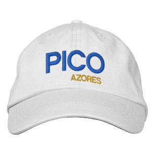 Pico Colorful Hat Pico Açores chapeau Broderad Keps