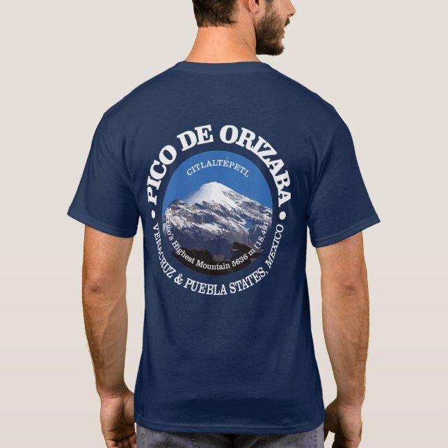 Pico de Orizaba (Citaltepetl) T Shirt (Baksida)