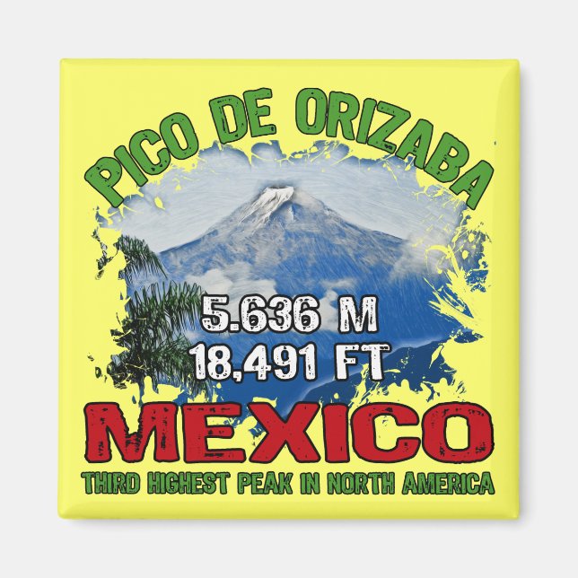 Pico De Orizaba Magnet (Framsidan)