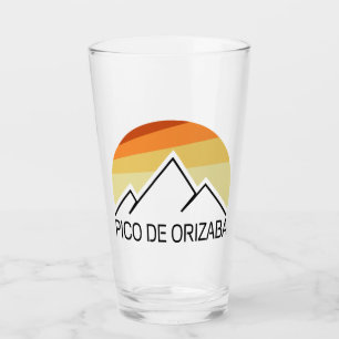Pico de Orizaba Mexico Retro Glaskopp