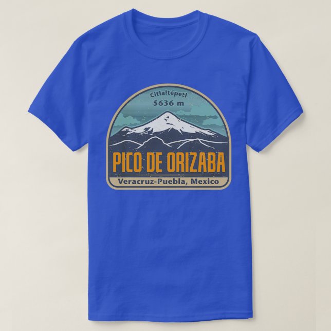 Pico de Orizaba Mexiko T Shirt (Design framsida)