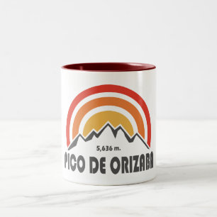 Pico de Orizaba Mexiko Två-Tonad Mugg