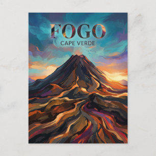 Pico do Fogo Kap Verde Vykort