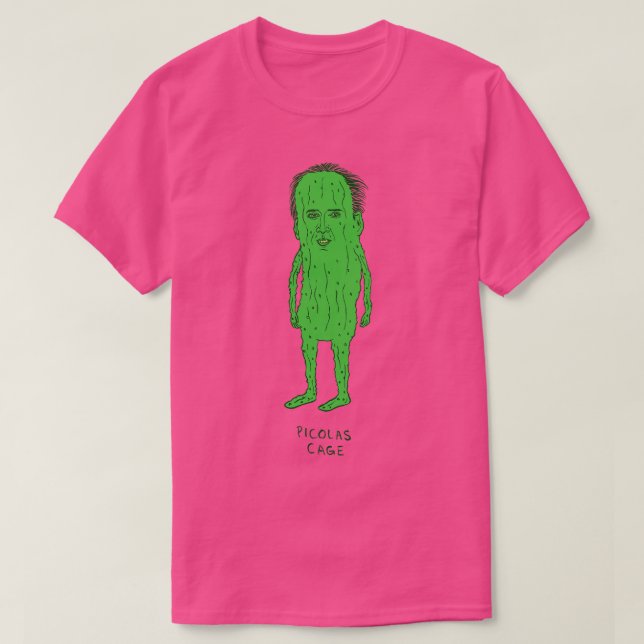 Picolas Cage Pin T Shirt (Design framsida)