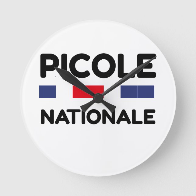 Picole Municipale – coussin humoristique drôle  Rund Klocka (Framsida)