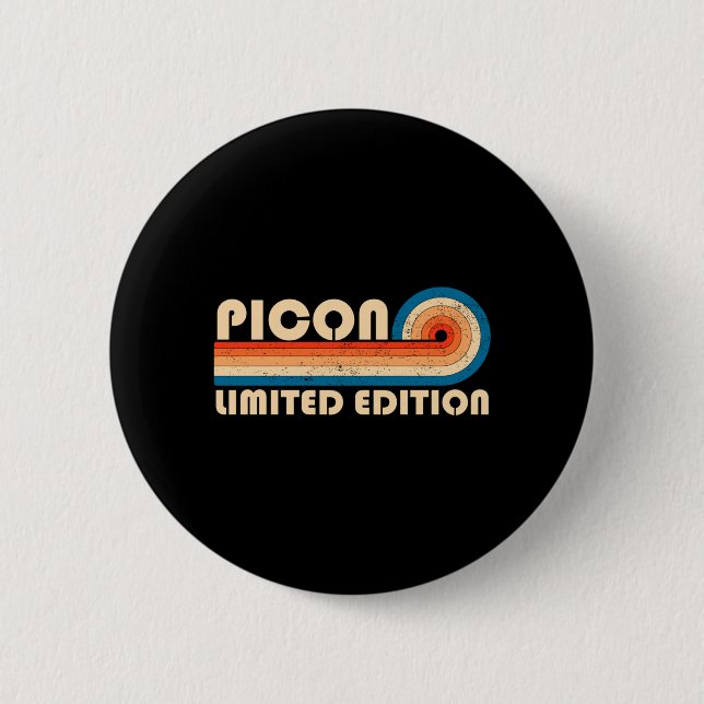 Picon Retro 70-80-tal Solnedgång E Prestanda Knapp (Framsida)