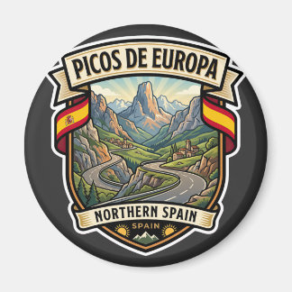 Picos de Europa Asturias Scenic Drive Magnet
