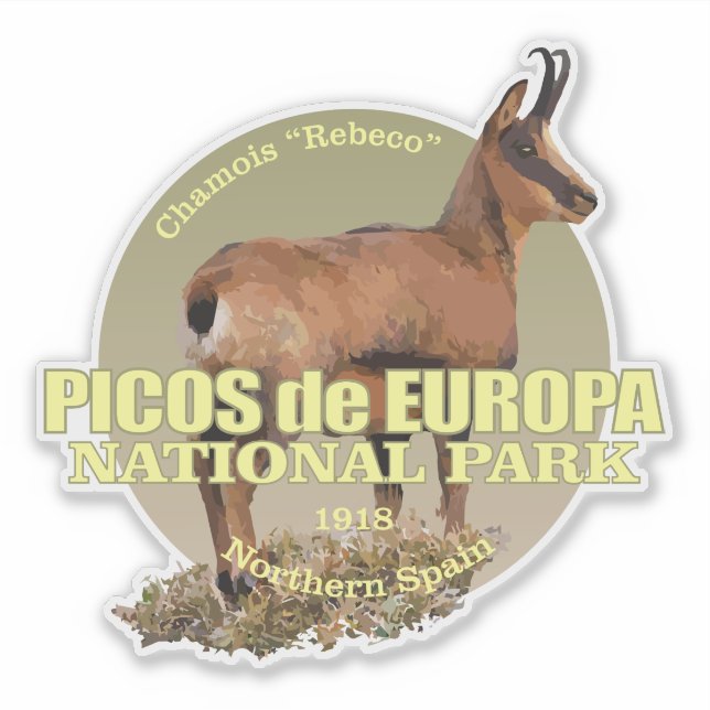 Picos de Europa (Chamois) WT Klistermärken (Framsida)