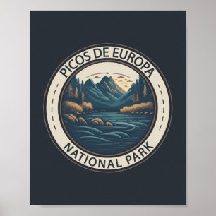 Picos de Europa nationalpark Spain Travel Art Poster