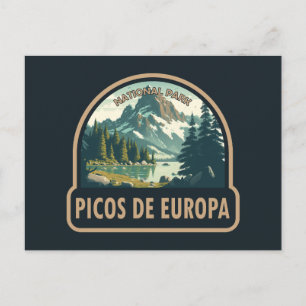 Picos de Europa nationalpark Spanien Vykort