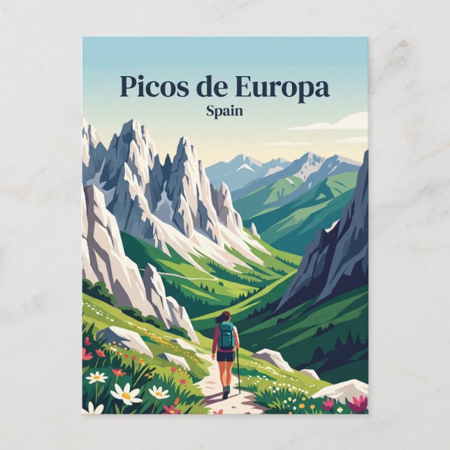 Picos de Europa Spanien Vykort (Framsida)