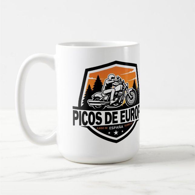 Picos de Europa spansk Motor för Kantabriska berge Kaffemugg (Vänster)