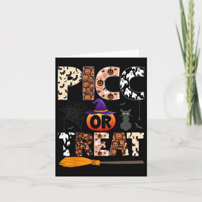 Picse Nurse Halloween Cute Vat Vaskcular Access Te Kort (Framsida)