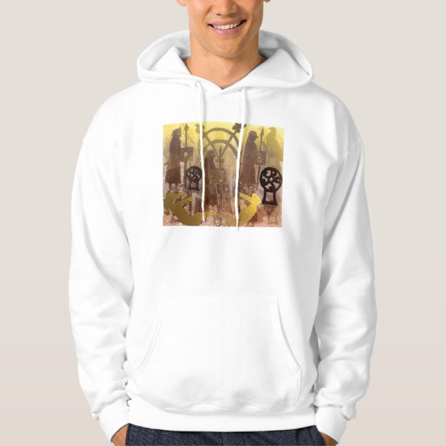 Pictish Birsay sten Sweatshirt Med Luva (Framsida)