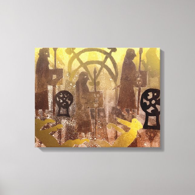 Pictish Birsay Stone Canvastryck (Framsida)