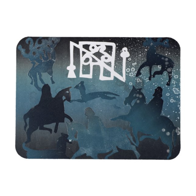 Pictish Hunting Scene I 1995 Magnet (Horisontell)