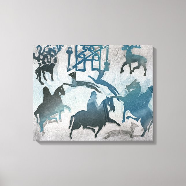 Pictish Hunting Scene III 1995 Canvastryck (Framsida)