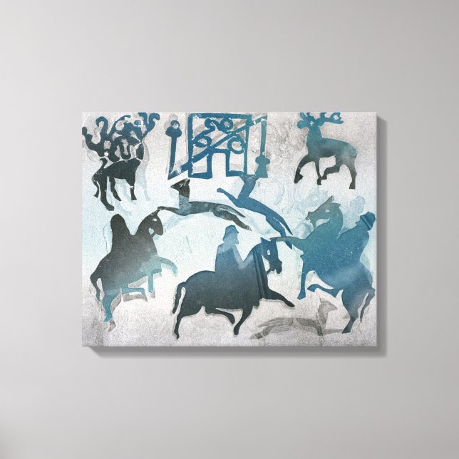 Pictish Hunting Scene III 1995 Canvastryck (Framsida)
