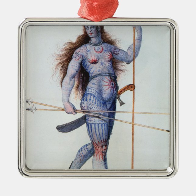 Pictish kvinna julgransprydnad metall (Framsidan)