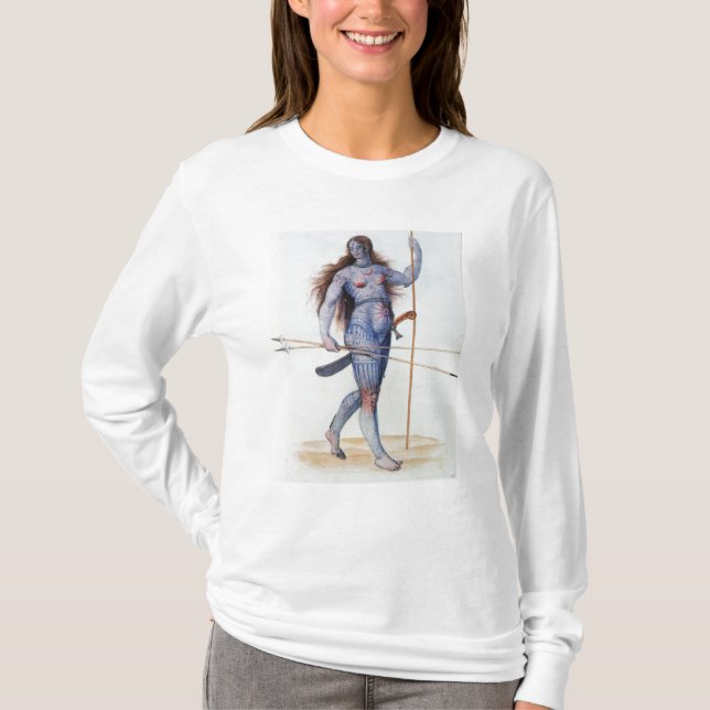 Pictish kvinna t-shirt (Framsida)