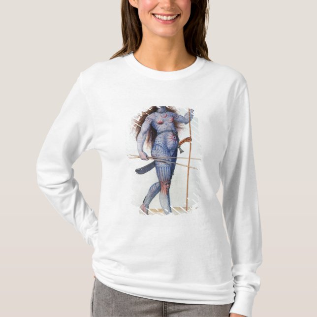 Pictish kvinna tee shirt (Framsida)
