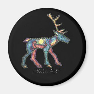Pictish Stag Sol Magnet