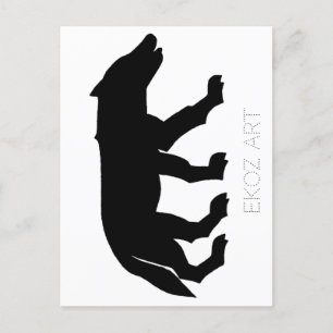 Pictish Varg Cutout Vykort