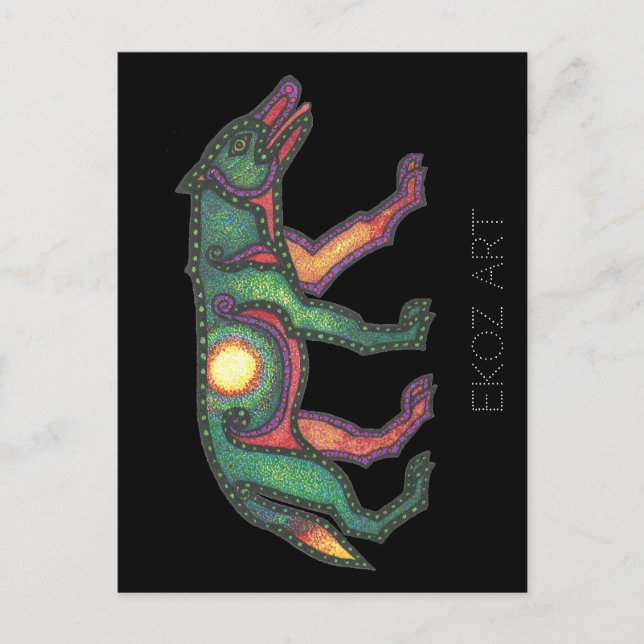 Pictish Varg Sol Vykort (Framsida)