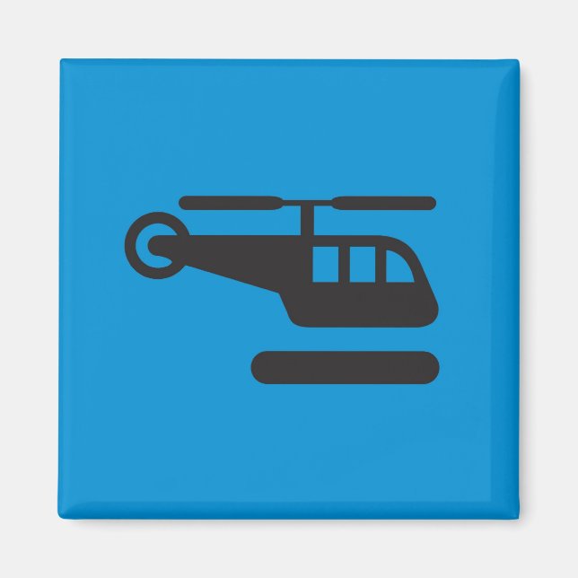 Pictogram Magnet, Helicopter Magnet (Framsidan)