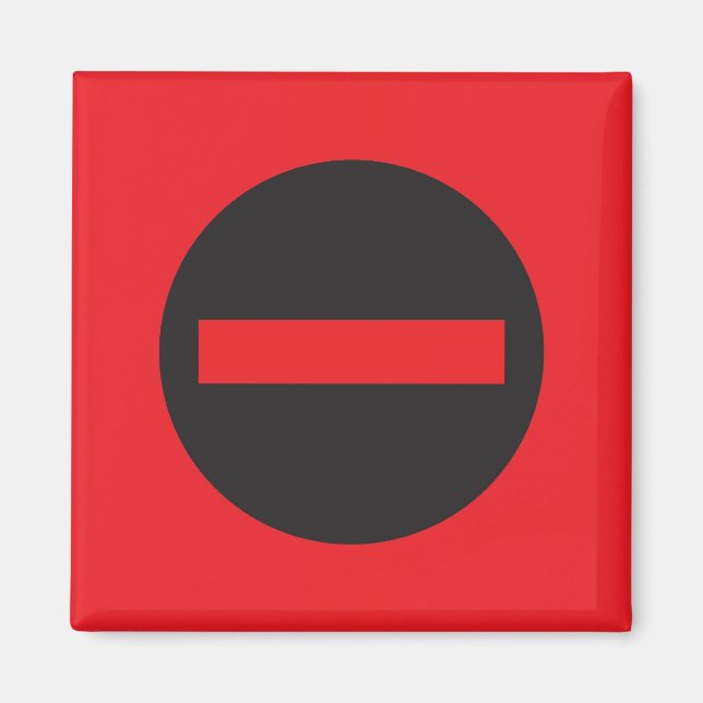 Pictogram Magnet, skriv inte in Magnet (Framsidan)
