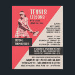 Pictogram Tennis Player, tennis Lessons/Classes Flygblad<br><div class="desc">Pictogram tennis Player,  tennis Lessons/Classes Advertising Flyers by the Affärskort Store.</div>
