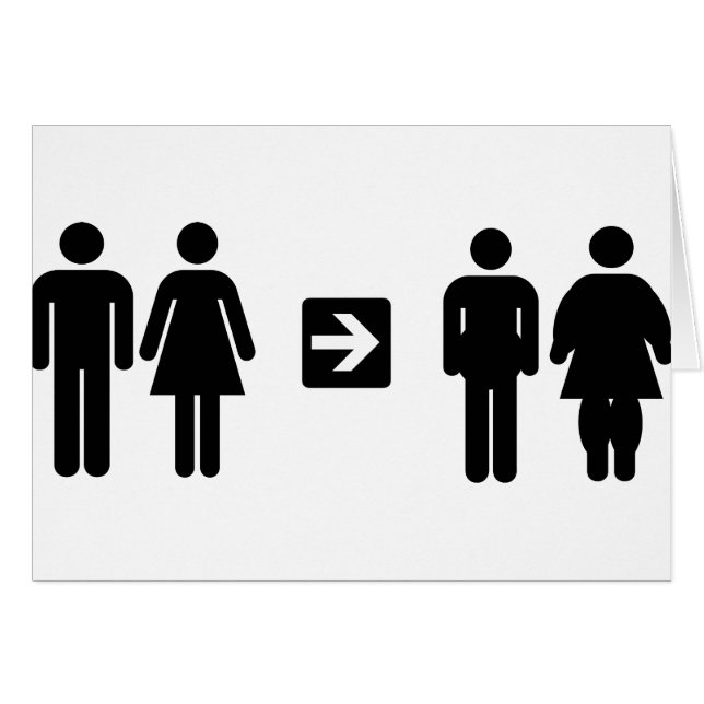 pictogramhumor hälsningskort (Framsidan Horizontal)