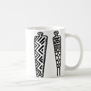 Pictograph Manar-BW Kaffemugg