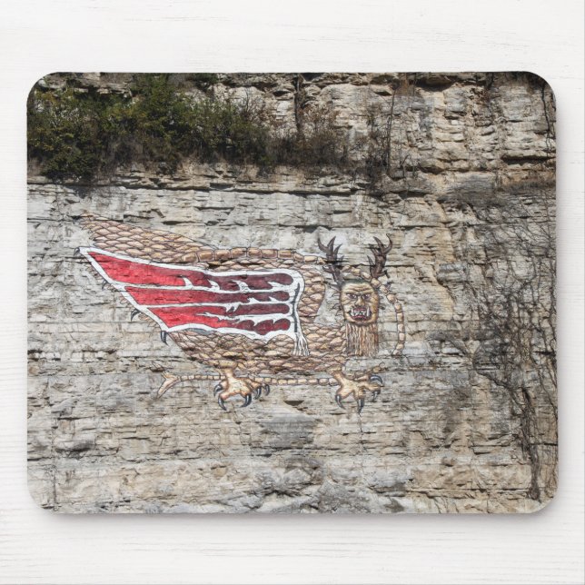 Pictograph Piasa Bird Photo Musmatta (Framsidan)