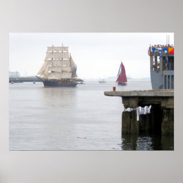 Picton Castle följt av Jolly Brise Poster