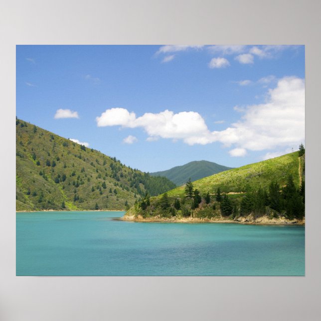 Picton, Nya Zeeland. Gatewayen mellan norr Poster (Framsidan)