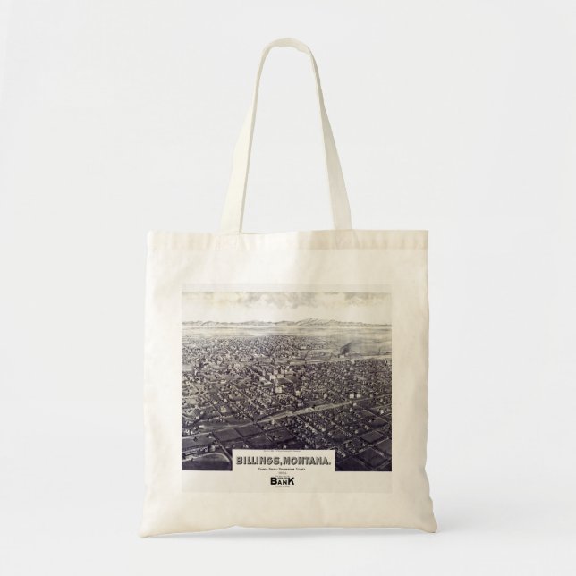 Pictorial karta Billings - Montana - 1904 Tygkasse (Framsidan)