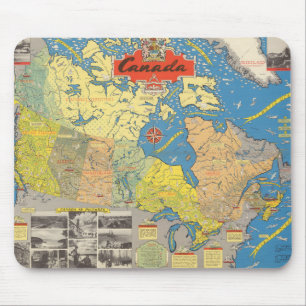 Pictorial Karta of Canada - Landmarks Musmatta