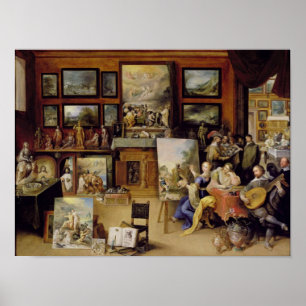 Pictura, Poesis och Musica i en Pronkkamer Poster
