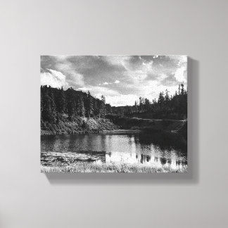 Picture Lake i North Cascades Canvastryck