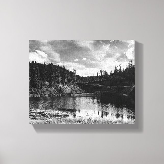 Picture Lake i North Cascades Canvastryck (Framsida)