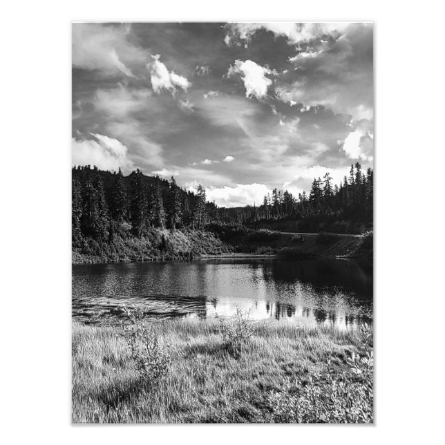 Picture Lake i North Cascades Fototryck (Framsidan)