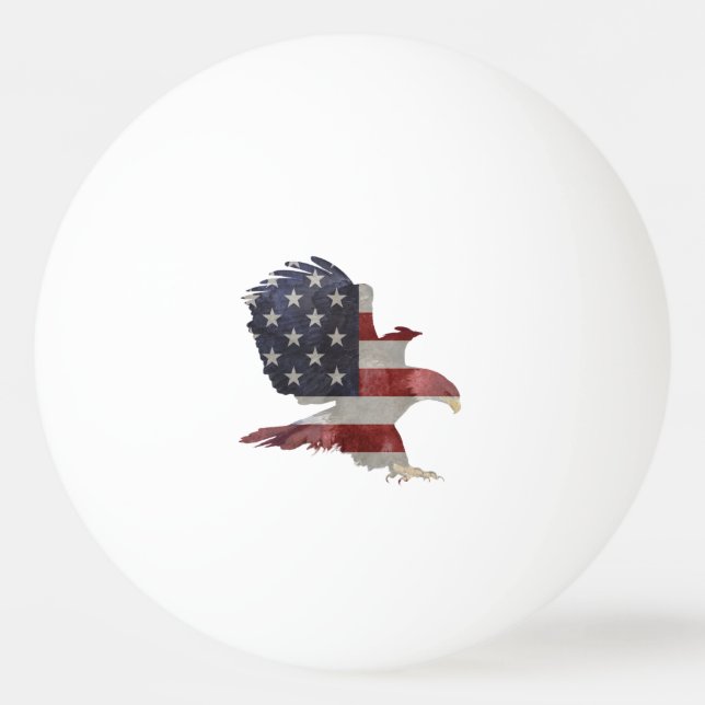 Picture of American flag with eagle  usa eagle   f Pingisboll (Framsidan)