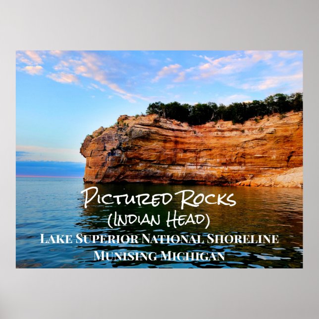 Pictured Rocks Lake Superior National Shoreline   Poster (Framsidan)