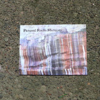 Pictured Rocks Michigans nationalpark vid sjön Lak Vykort