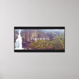 PICTURESQUE ALPINE WATERFALL SCENIC PHOTO KIWI NZ CANVASTRYCK