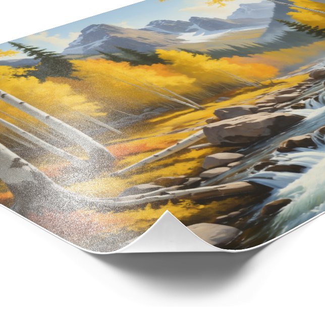 picturesque autumnal scen fototryck (Hörn)